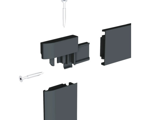 Verbindingselement en schroeven voor montage