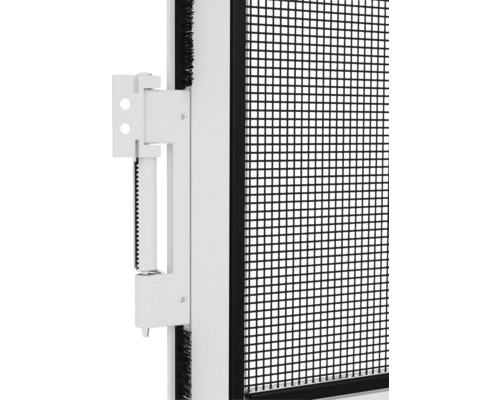 Detailweergave van een insectenhor met frame en gaas