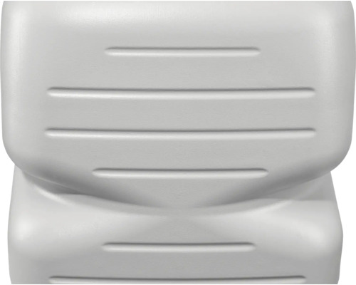 Detailopname van een toiletdeksel van kunststof