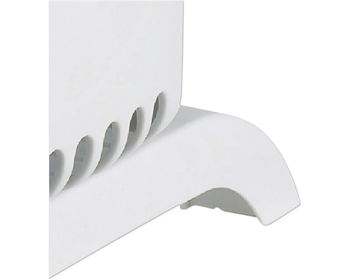 Detailweergave van een radiator met ventilatieopeningen