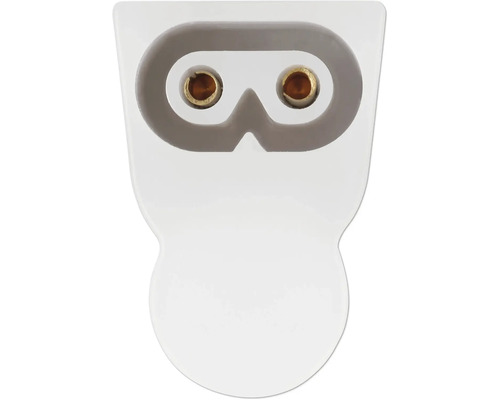 Stekker voor lampen met twee pinnen