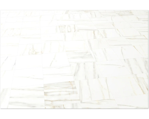 Vloerbedekking met marmeren tegels