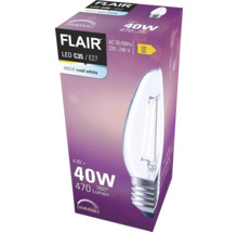 FLAIR LED lamp E27/4W C35 neutraalwit helder