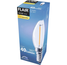 FLAIR LED schakelbordlamp E14/0,45W C7 warmwit helder