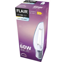 FLAIR LED lamp E27/5,5W C35 neutraalwit helder