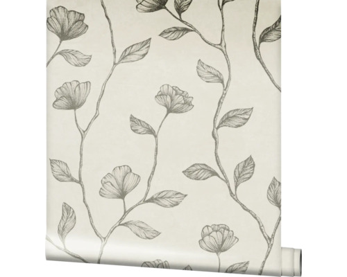 Behangrol met plantenmotief