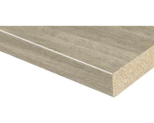 Spaanplaat met decor en voorrand