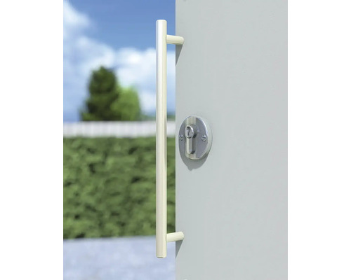 Deur met handgreep en slot