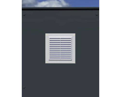 Vierkant ventilatierooster met lamellen