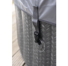 Detail van een afdekking met gesp