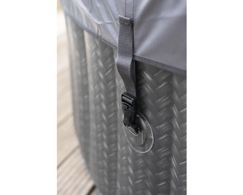 Detail van een afdekking met gesp