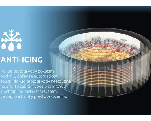 Anti-icing functie voor een zwembad