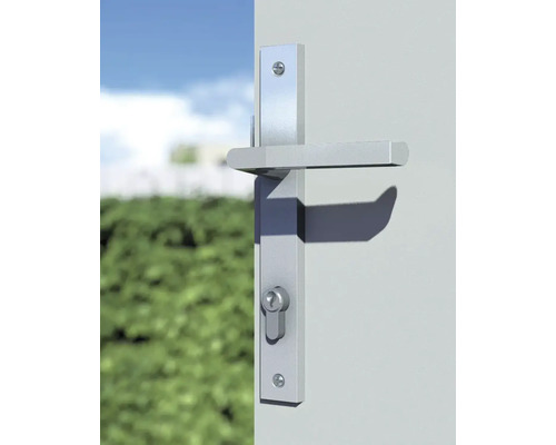 Metalen deurklink met slot