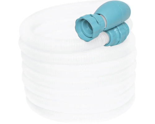 Witte zwembadslang met aansluitmof