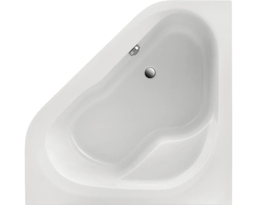 Hoekbad van sanitairacryl, bovenaanzicht