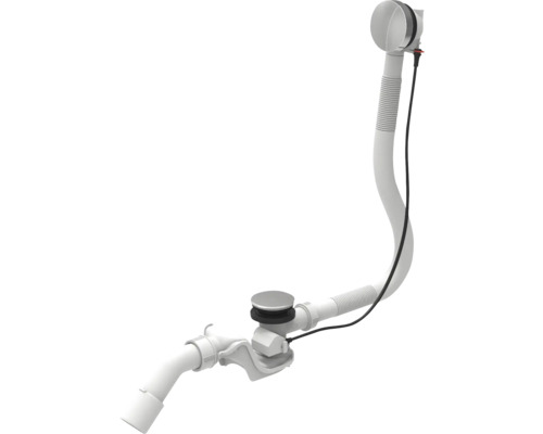 Badafvoergarnituur met sifon en overloopgarnituur