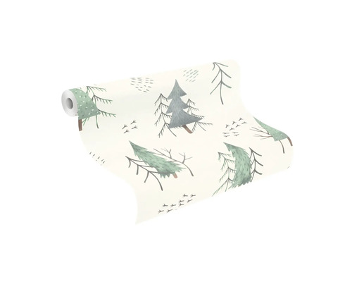 Behangrol met bosmotieven