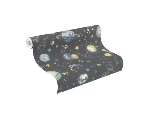 Rol behang met planeten en sterren