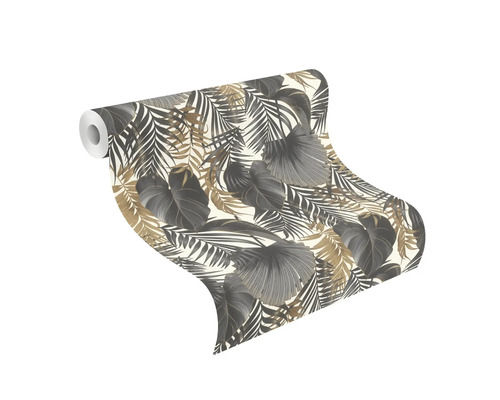 Behangrol met bladmotief