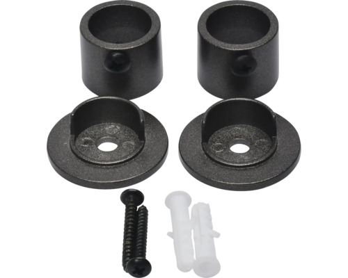 Kledingroedehouder set met schroeven en pluggen