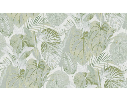 Behang met bladerpatroon