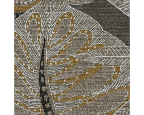 Detail van een behang met bladerpatroon