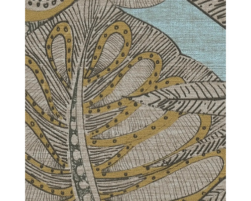 Gedetailleerde afbeelding van een behang met een bladmotief