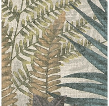 Detailopname van een behang met plantenmotief
