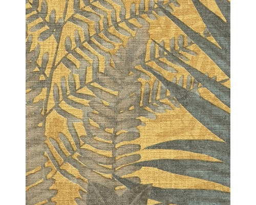 Behang met bladmotief