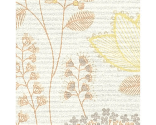 Behang met bloemmotief