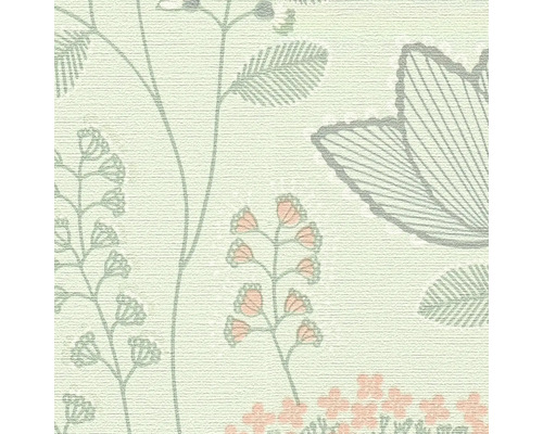 Behang met bloemmotief