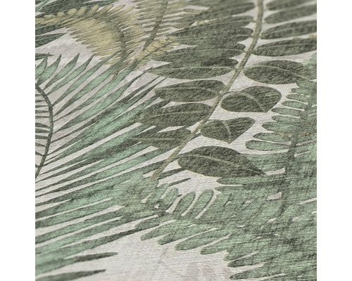 Close-up van een behang met bladerpatroon