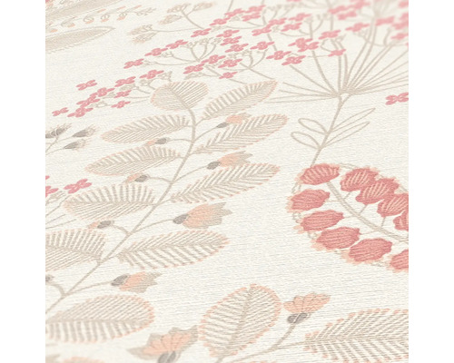 Behang met bloemmotief