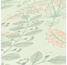 Close-up van een behang met plantmotief