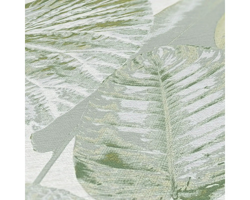 Close-up van een behang met bladerdessin