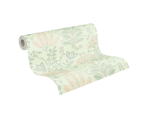 Behangrol met bloemmotief