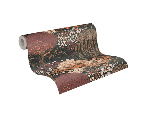 Behangrol met bosmotief