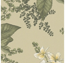 Behang met plantenmotief