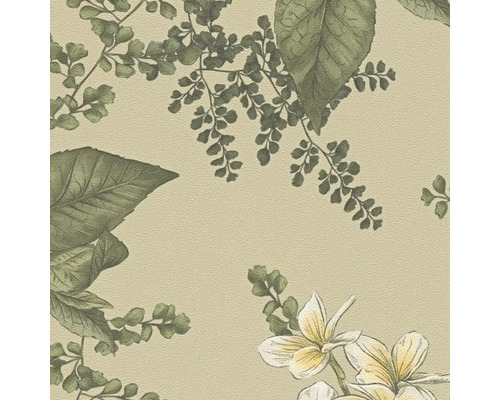 Behang met plantenmotief