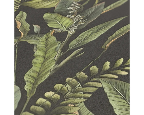 Close-up van een behang met plantmotieven