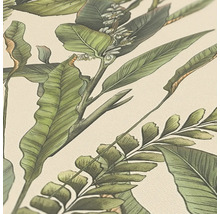 Close-up van een behang met plantenmotief