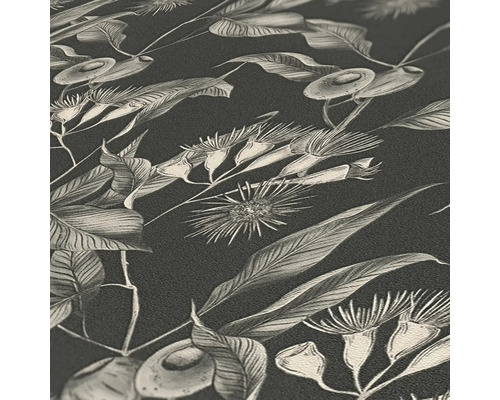 Close-up van een behang met bloemmotief