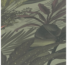 Close-up van een behang met plantenmotief