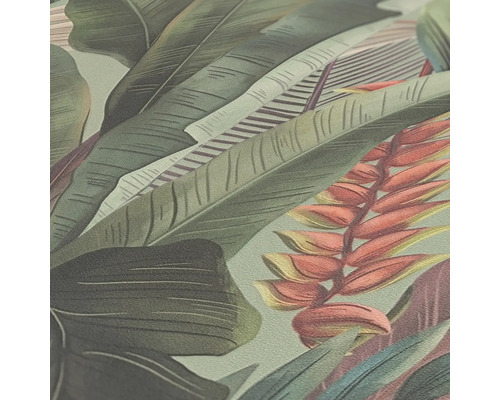 Behang met plantenmotief