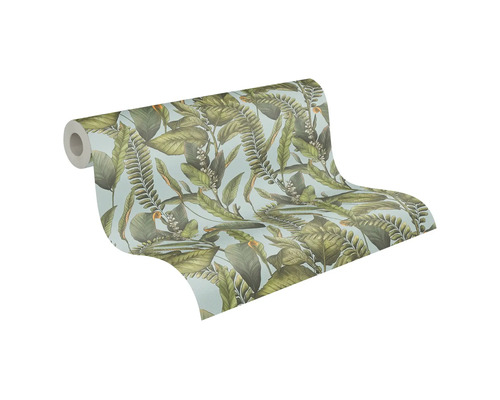 Behangrol met bladmotief