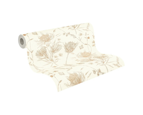 Behangrol met bloemmotief