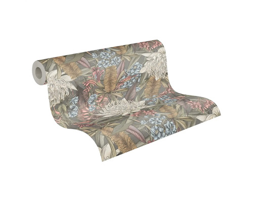 Behangrol met bloemmotief