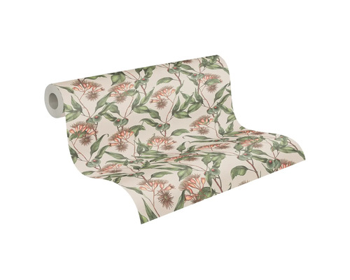 Behangrol met bloemenmotief