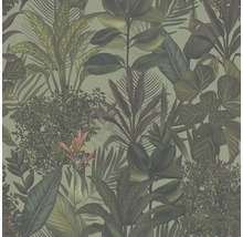 Behang met plantenmotief