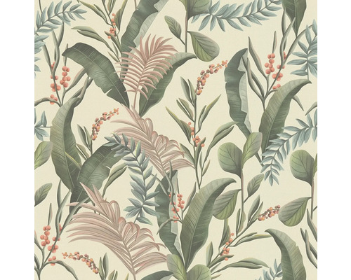 Behang met plantmotief